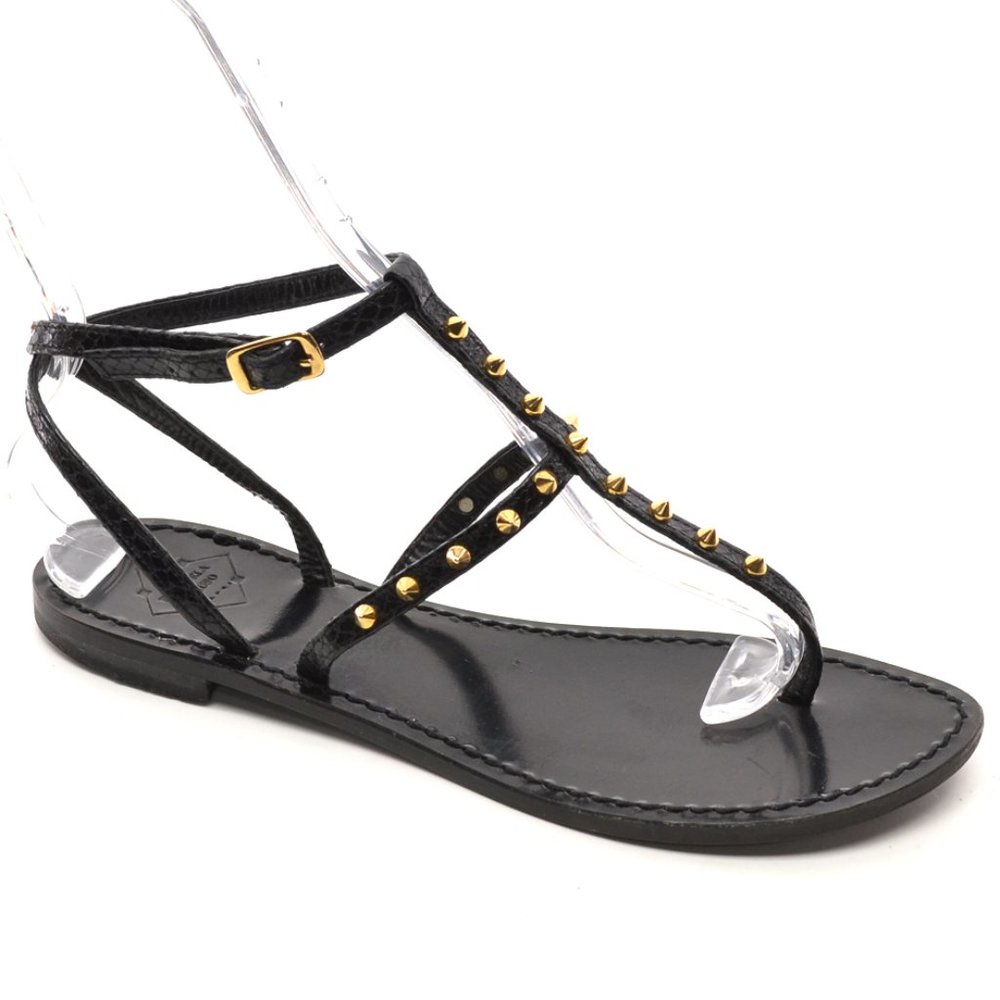 Emanuela Caruso Studded Thong Sandals 41